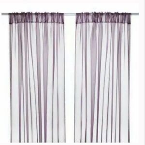 IKEA Sarita Lilac Sheer Curtains